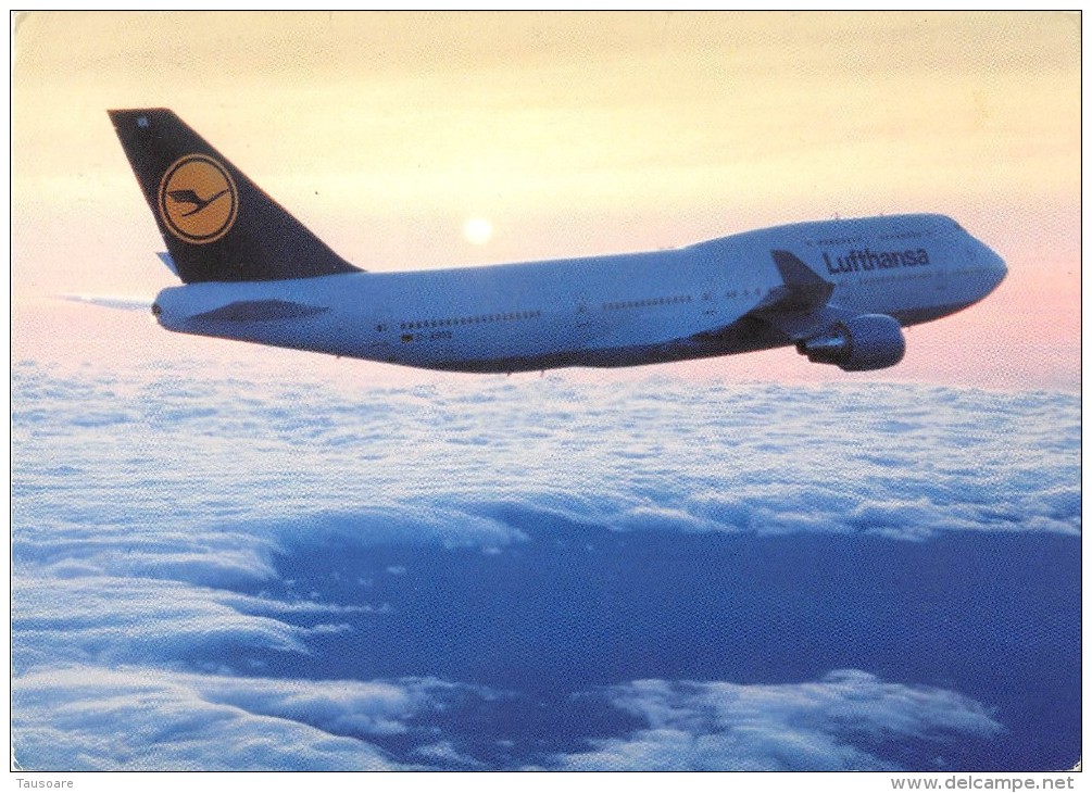 Mnt287 Airport Airplane Aircraft Avion Germany Lufthansa  Boeing 747 - 1946-....: Moderne