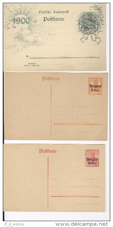 8 Entiers Postaux Belgique, Deutsches Reich, Espagne, Nederland Vers 1900-1920 - Autres & Non Classés