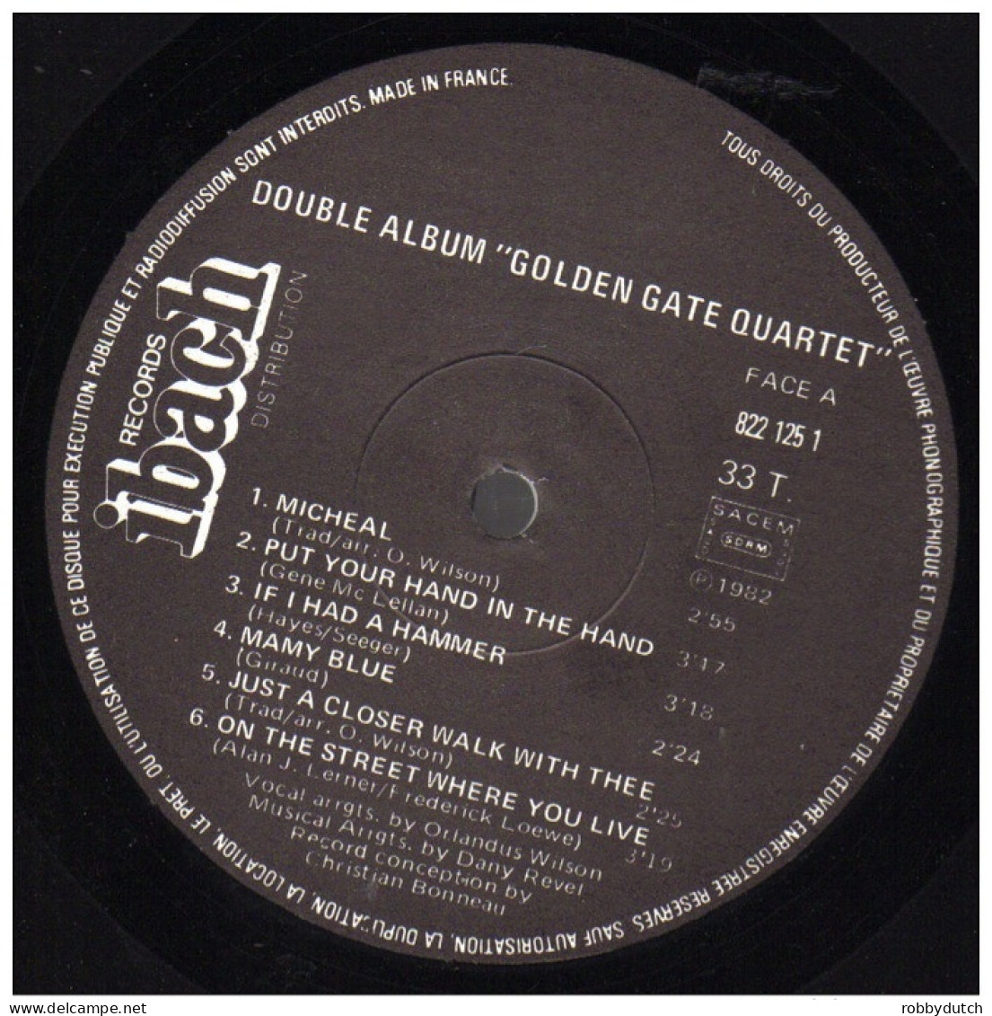 * 2LP *  THE GOLDEN GATE QUARTET - THE DOUBLE ALBUM (France 1982 EX!!!) - Chants Gospels Et Religieux