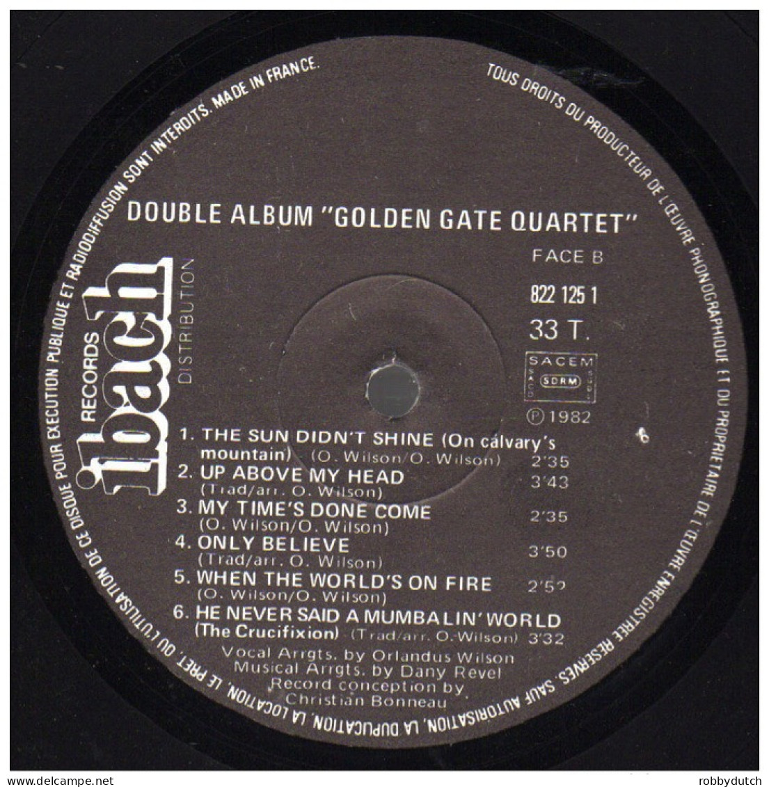 * 2LP *  THE GOLDEN GATE QUARTET - THE DOUBLE ALBUM (France 1982 EX!!!) - Gospel En Religie
