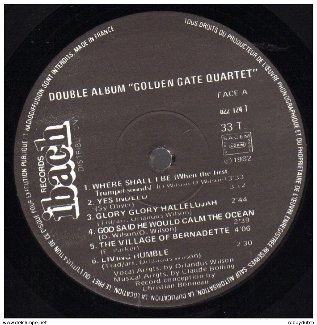 * 2LP *  THE GOLDEN GATE QUARTET - THE DOUBLE ALBUM (France 1982 EX!!!)