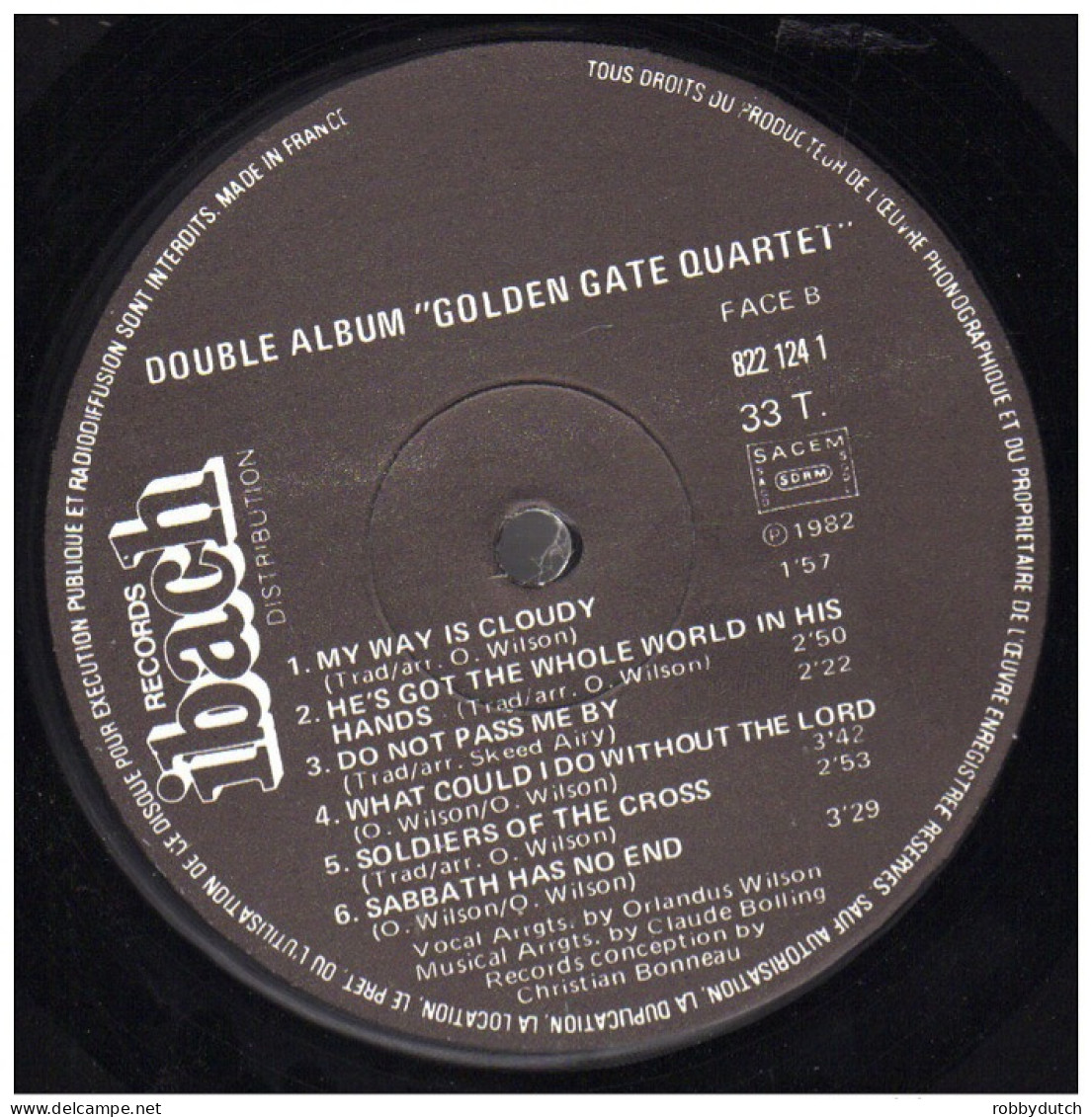 * 2LP *  THE GOLDEN GATE QUARTET - THE DOUBLE ALBUM (France 1982 EX!!!)