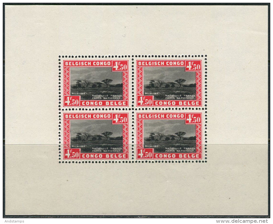 Congo Belge 1937. Michel #1 MLH/Luxe. Landscape In Mitumba National Park (Ts27) - Blocks & Sheetlets