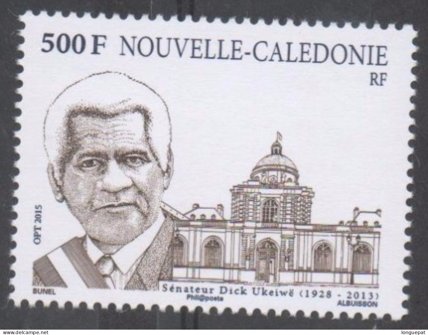Nelle CALEDONIE - Sénateur Dick Ukeiwe : 30 Ans Du Discourt - Portrait Et Façade Du Sénat - - Unused Stamps