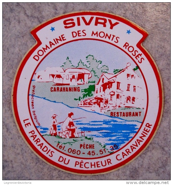 Sivry  Rance - Ancien Autocollant SIVRY Domaine Des Monts Rosés - Scudetti In Tela