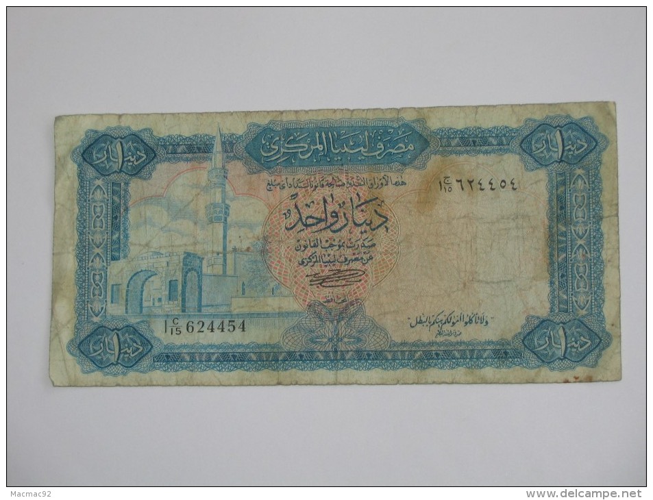 1 One Dinar - LIBYE 1972 - Central Bank Of Libya **** EN ACHAT IMMEDIAT **** Assez Rare !!! - Libye