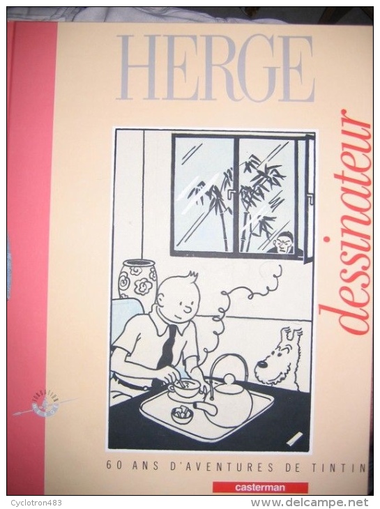 Herge Dessinateur, 60 Ans D'aventures De Tintin Par Benoît Peeters. - Hergé