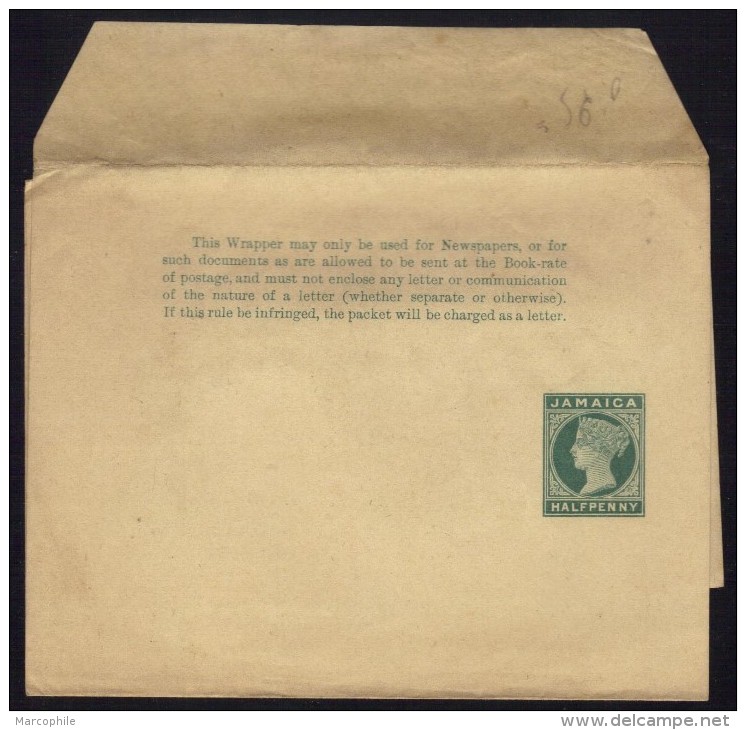 JAMAIQUE - JAMAICA - QV - GB / ENTIER POSTAL -  BANDE JOURNAL (ref E732) - Jamaica (...-1961)