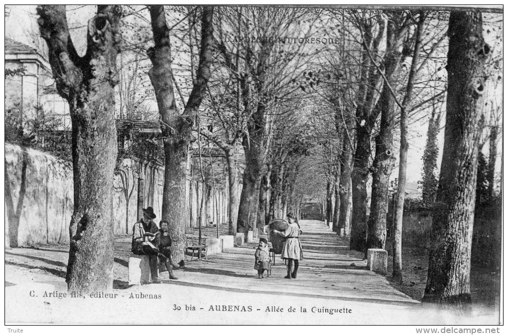 AUBENAS ALLEE DE LA GUINQUETTE - Aubenas