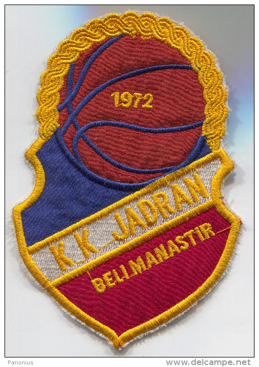 BASKETBALL - KK JADRAN, Beli Manastir, Croatia, Patch, 120x80mm - Bekleidung, Souvenirs Und Sonstige