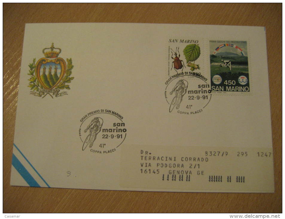 San Marino 1991 41&ordf; Coppa Placci Gran Premio Cycling Cancel Cover Italy - Wielrennen