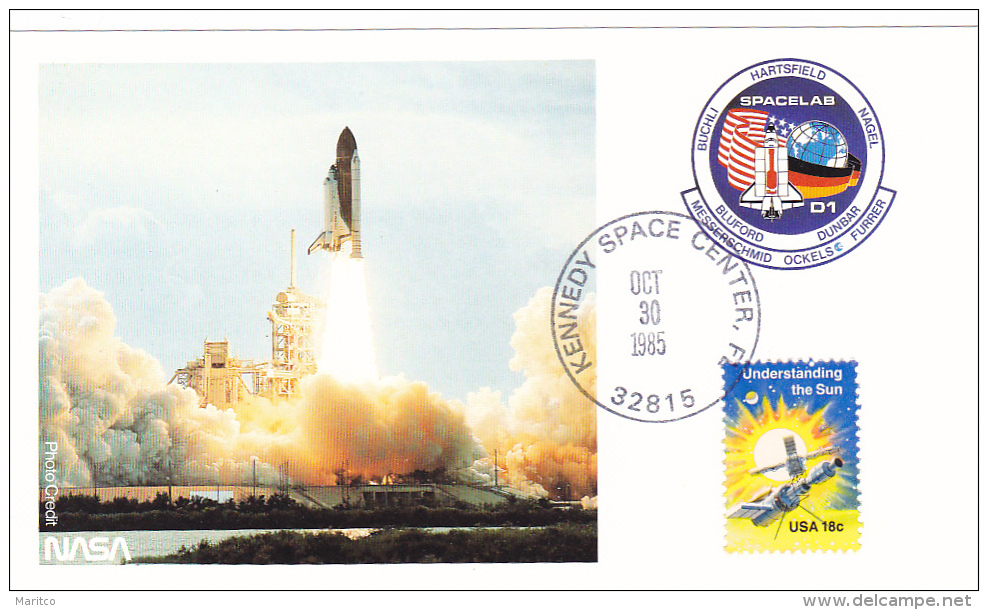 Card Kennedy Space Center Pacelab Spaceshuttle - North  America