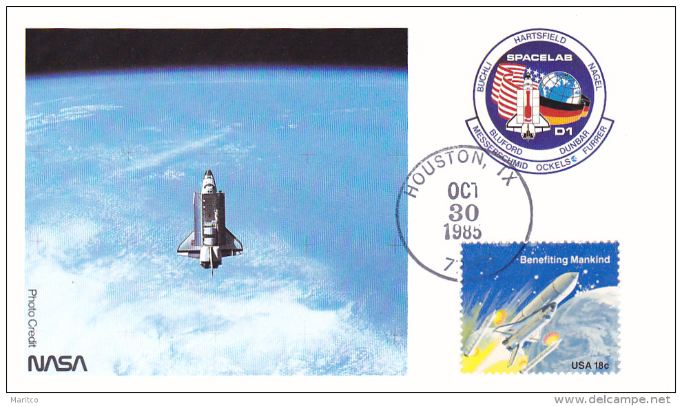 Card Kennedy Space Center Pacelab Spaceshuttle - North  America