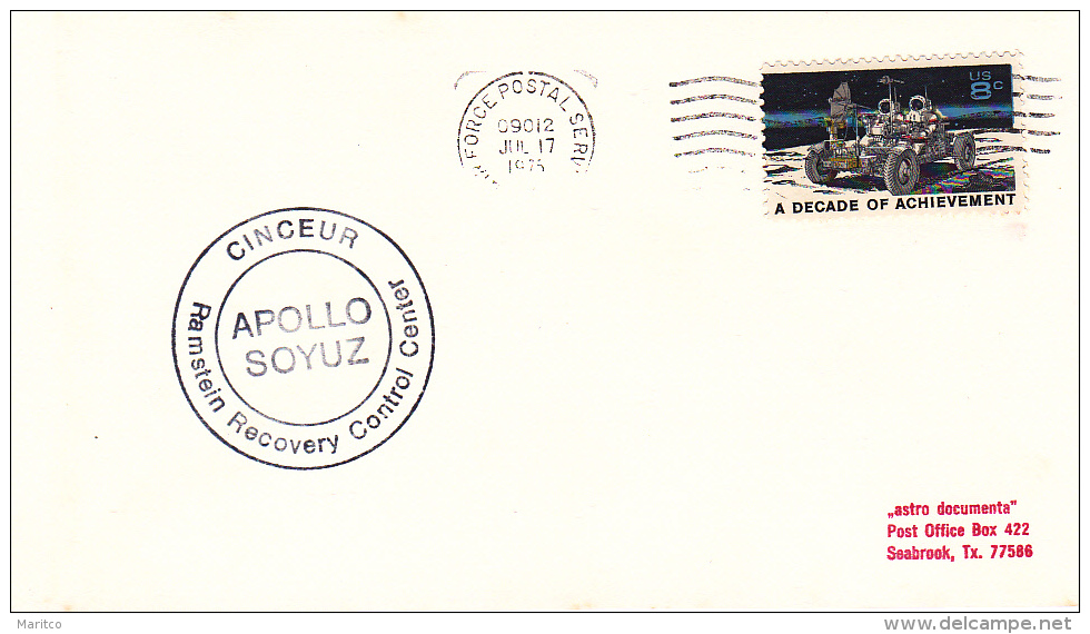 Cover Apollo Soyuz Recovery Control Center - América Del Norte
