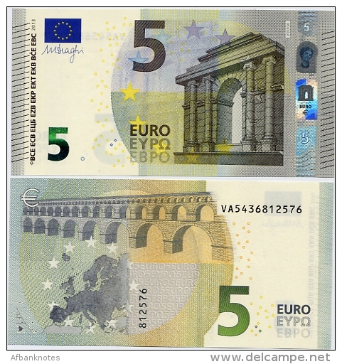 EUROPEAN UNION       5 Euro       P-20v       2013       UNC  [ Prefix: VA] - 5 Euro