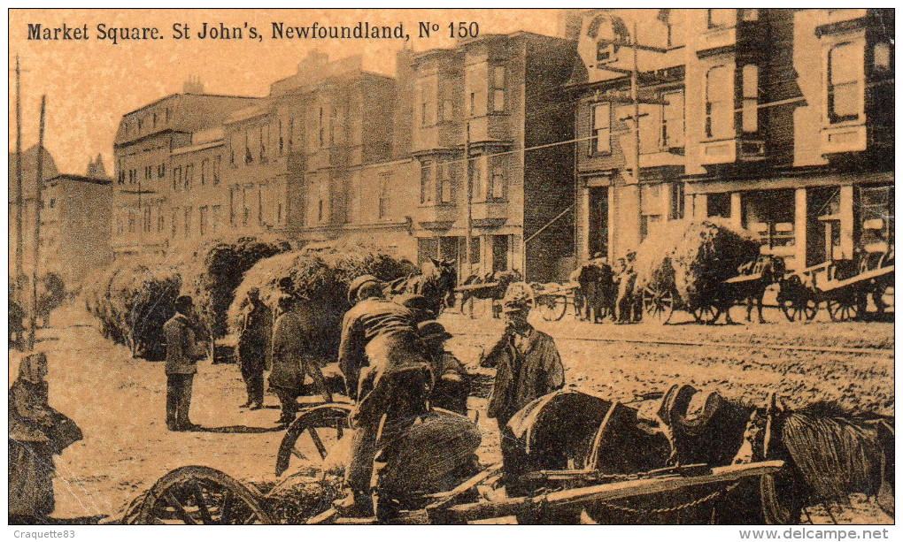 CANADA - MARKET SQUARE  -  - ST JOHNS  NEWFOUNDLAND   - TRES BELLE CARTE ANIMEE - St. John's
