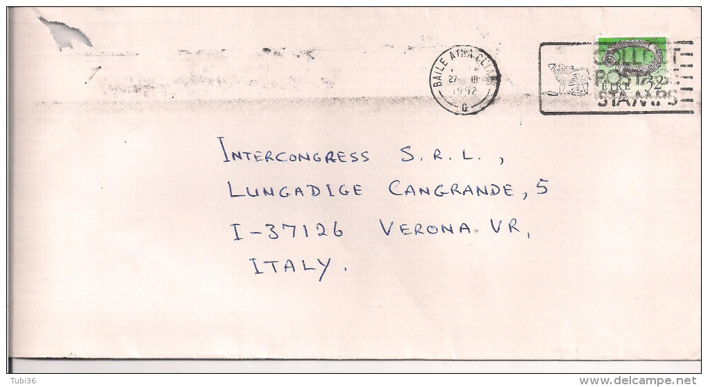 EIRE, STAMPS, 32, VERONA.ITALIA, - Covers & Documents