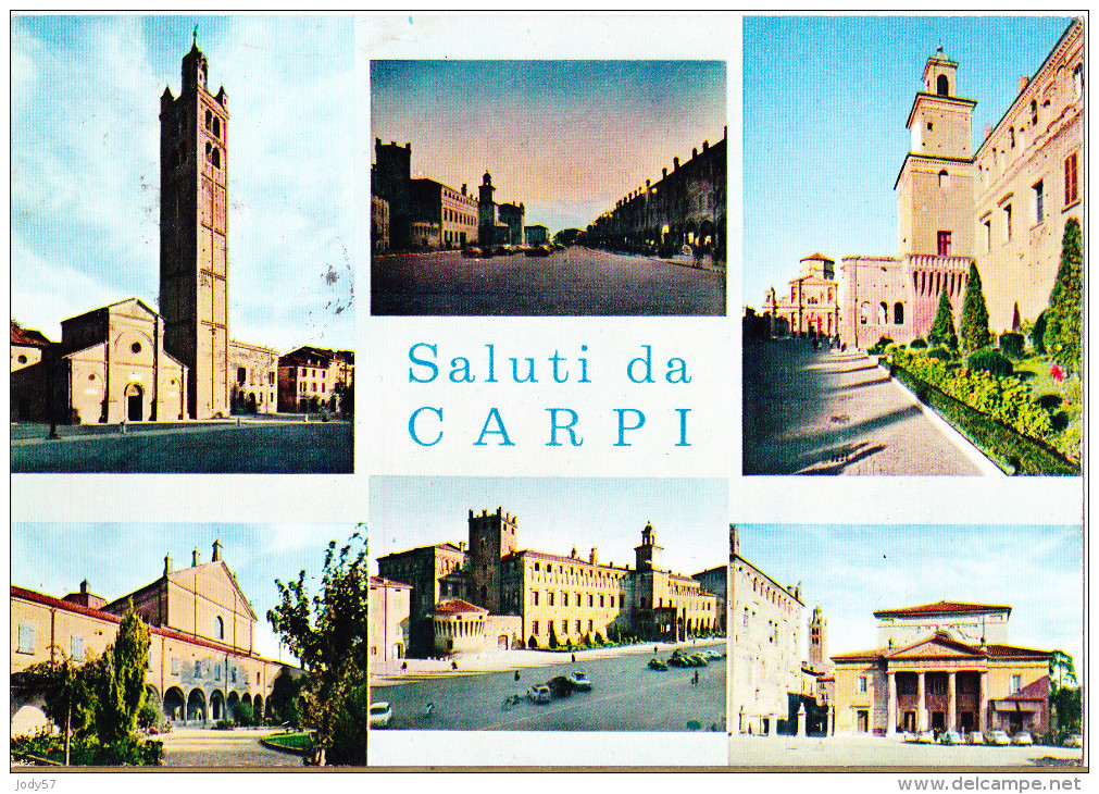 CARTOLINA  CARPI    VIAGGIATA 1958 - Carpi