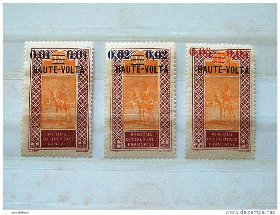 Upper Volta 1922 - Camels - Overprint - #29/31 = 2.10 $ - Usati