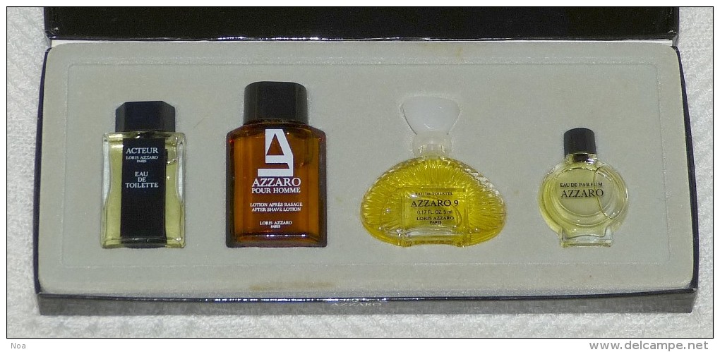 Coffret Miniatures De Parfums. Collection «Loris Azzaro» Paris, Azzaro Couture, Azzaro 9, Azzaro Pour Homme, Acteur - Unclassified