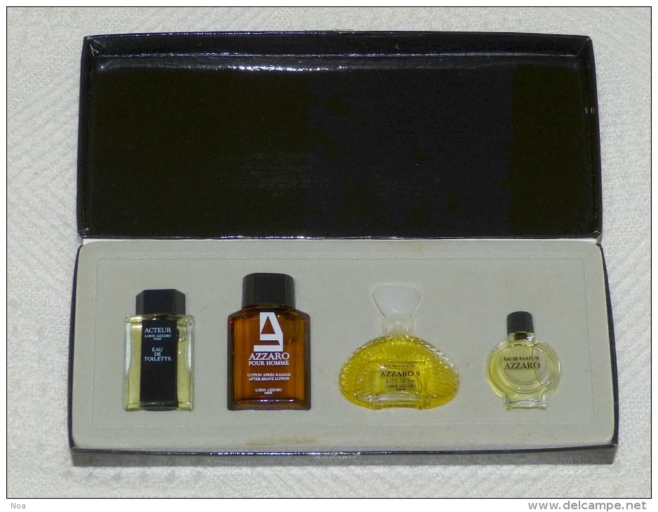 Coffret Miniatures De Parfums. Collection «Loris Azzaro» Paris, Azzaro Couture, Azzaro 9, Azzaro Pour Homme, Acteur - Unclassified