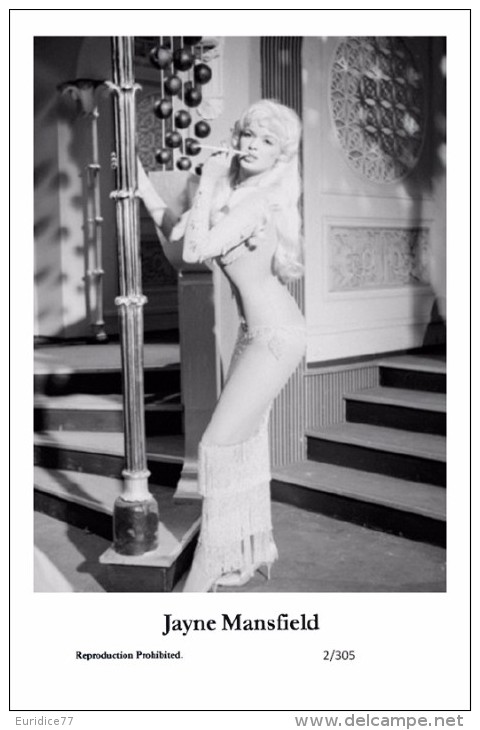 JAYNE MANSFIELD - Film Star Pin Up - Publisher Swiftsure Postcards 2000 - Artiesten