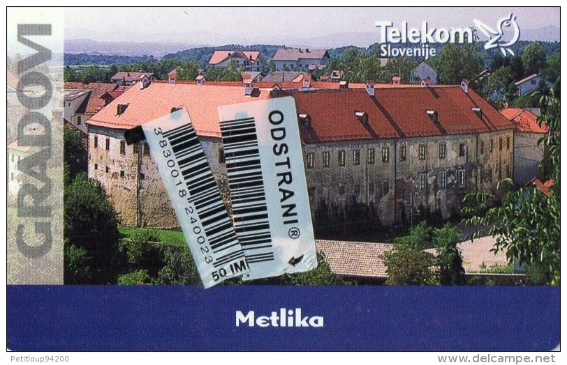 TELECARTE SLOVENIE  50 Impulzov Chateau Castel GRADOVI - Slovénie