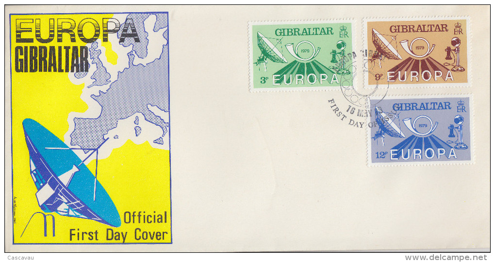 Enveloppe  1er   Jour   GIBRALTAR     EUROPA    1979 - 1979