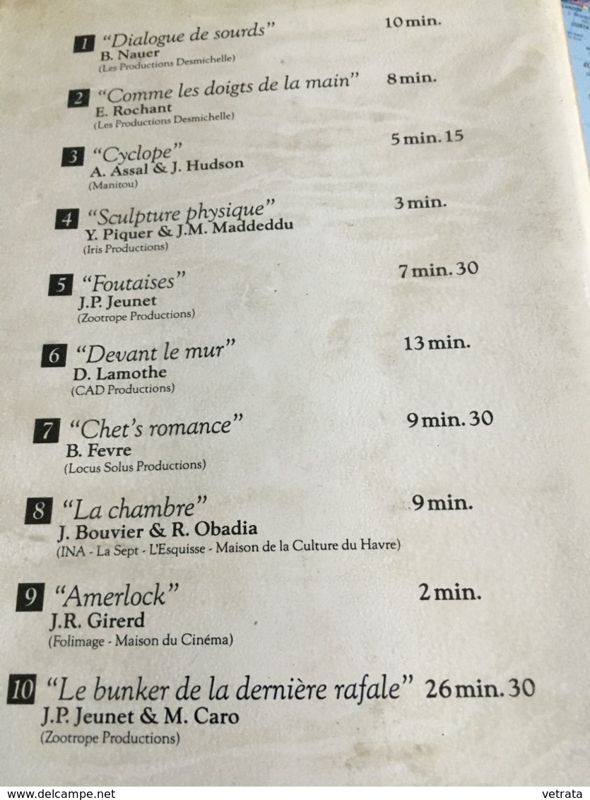 COURTS METRAGES : B. Nauer / Rochant / Jeunet & Caro /Bouvier & Obaldia / B. Fevre ..... (cassette VHS) - Autres & Non Classés