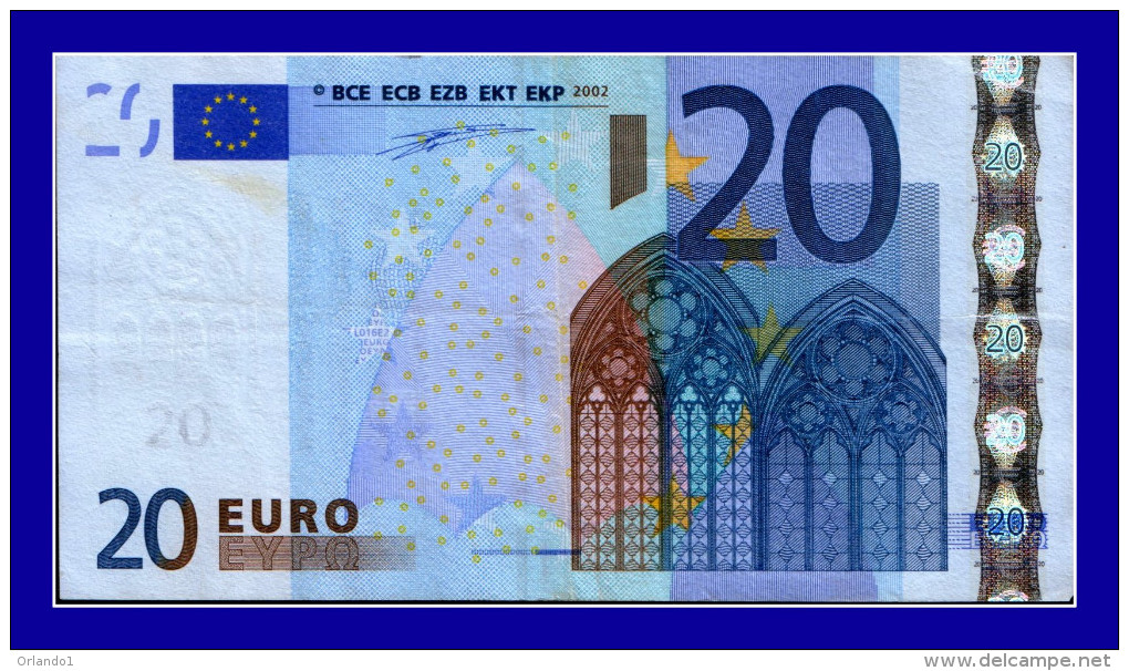 20 EURO "U" FRANCE Firma DUISENBERG L016 A3 CIRCULATED - 20 Euro