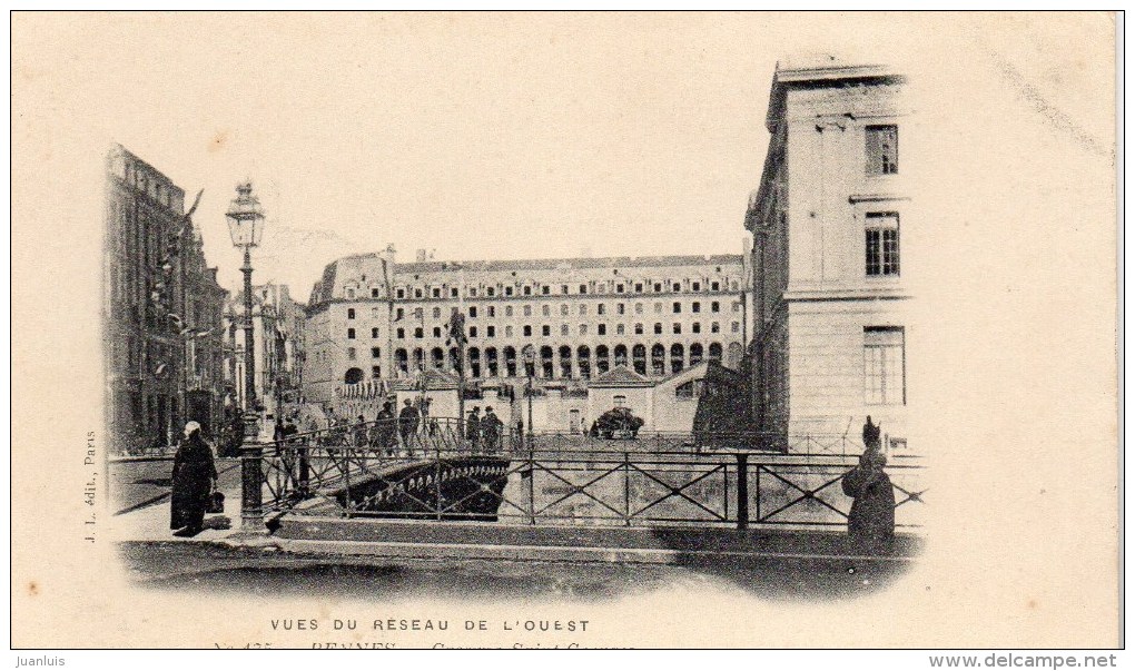 RENNES - Vue Du Réseau De L'ouest  - Caserne St Georges - Rennes