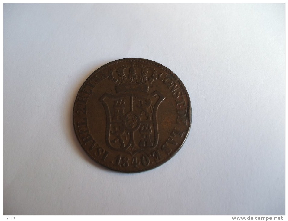Moneda 6 Cuartos 1840 Cataluña 6 CUAR - Provincial Currencies