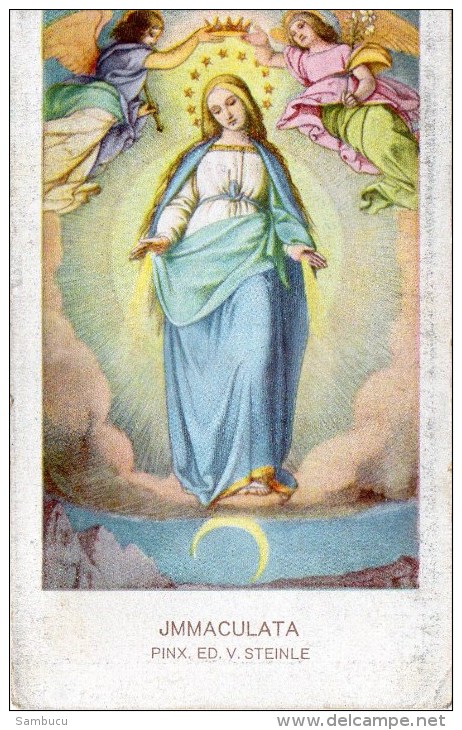 Andachtsbild - Immaculata - Die Unbeflechte Empfängnis 1934 - Religion &  Esoterik