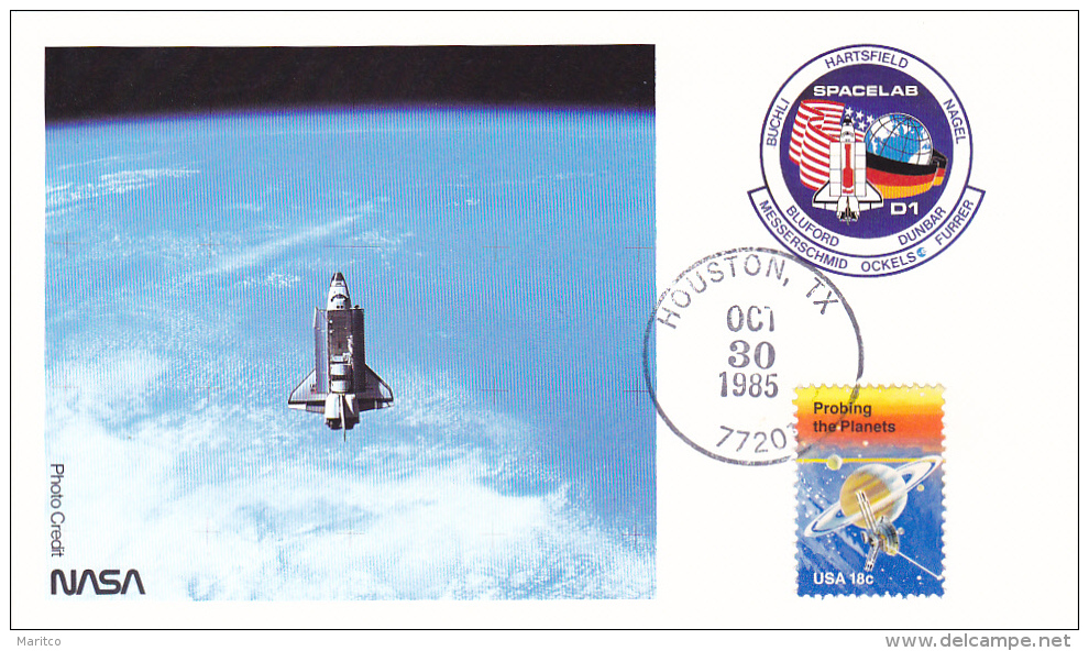 Card Spacelab Rocket - North  America