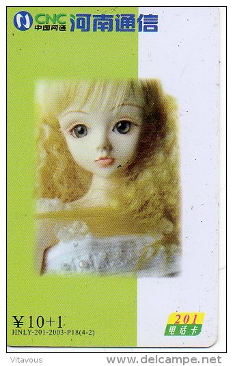 Poupée Doll 1 Télécarte Chine  Phonecard (105) - Chine