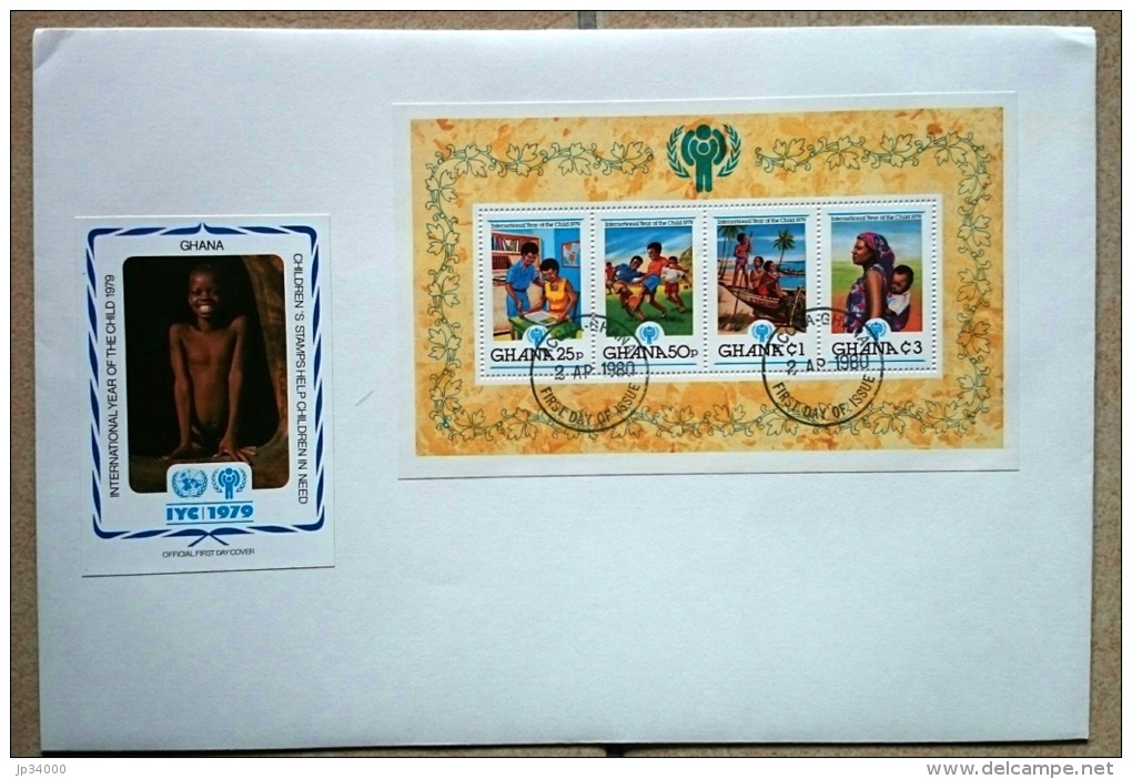 GHANA FDC Année Internationale De L&acute;enfance 1979 International Year Of The Child. FDC  Grand Format - Autres & Non Classés