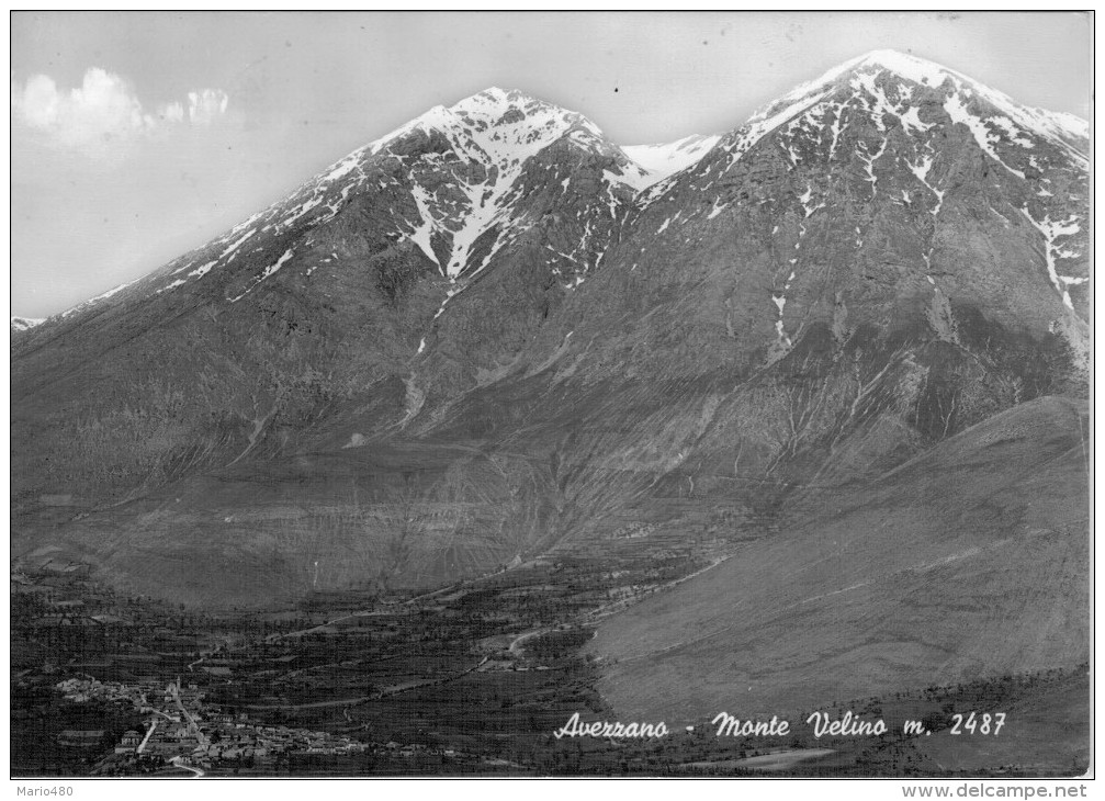 AVEZZANO   MONTE  VELINO     (VIAGGIATA) - Avezzano