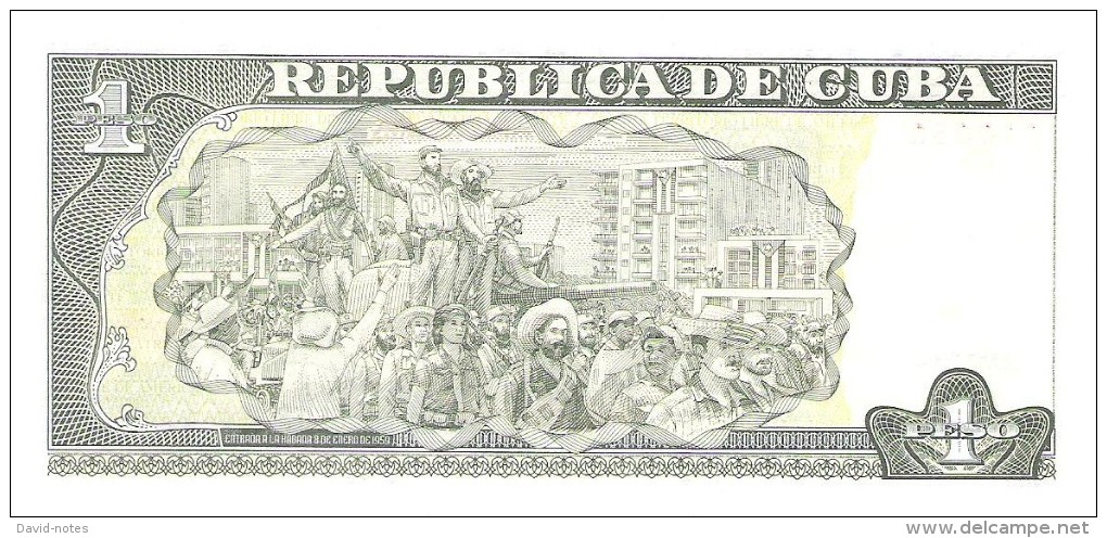 Cuba - Pick 121b - 1 Peso 2002 - Unc - Cuba