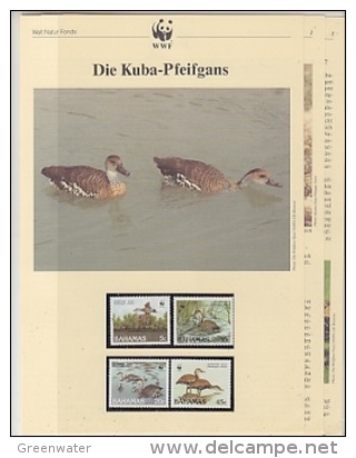 Bahamas 1988  WWF /  Ducks  4v ** Mnh With 3 Leaflets With Information About The Issue (W595) - Unused Stamps