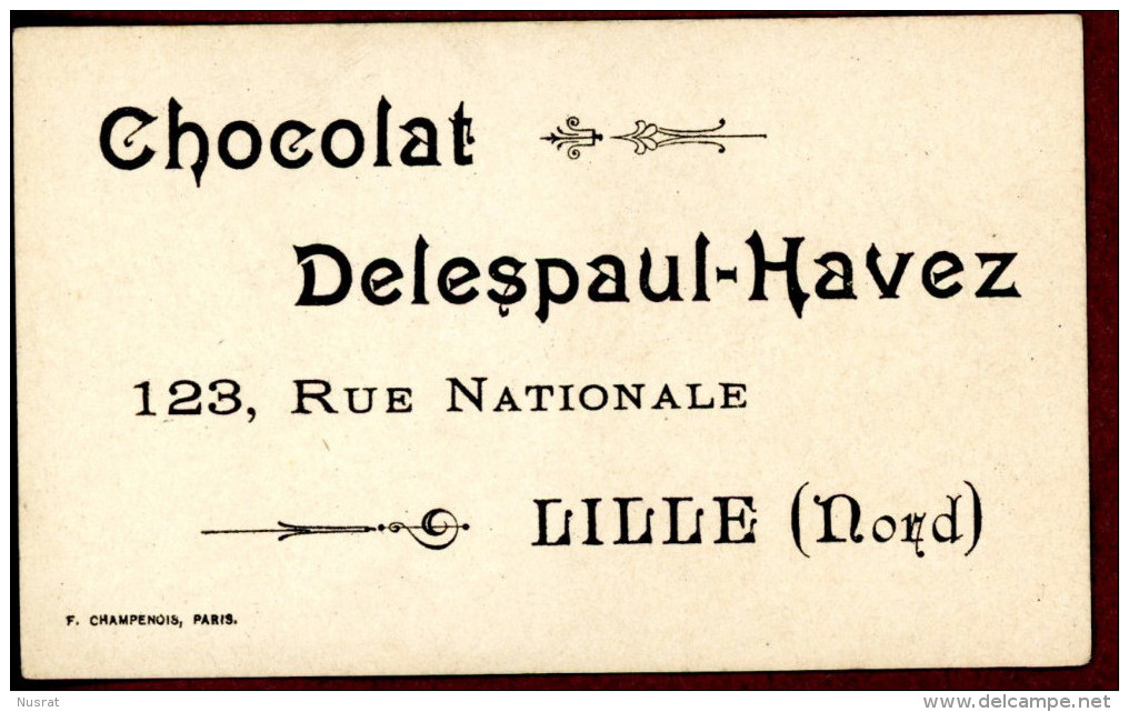 Chocolat Delespaul-Havez, Lille, Chromo Lith. Champenois TM36-38 Dessin à Colorier, Enfants, Balançoire - Otros & Sin Clasificación