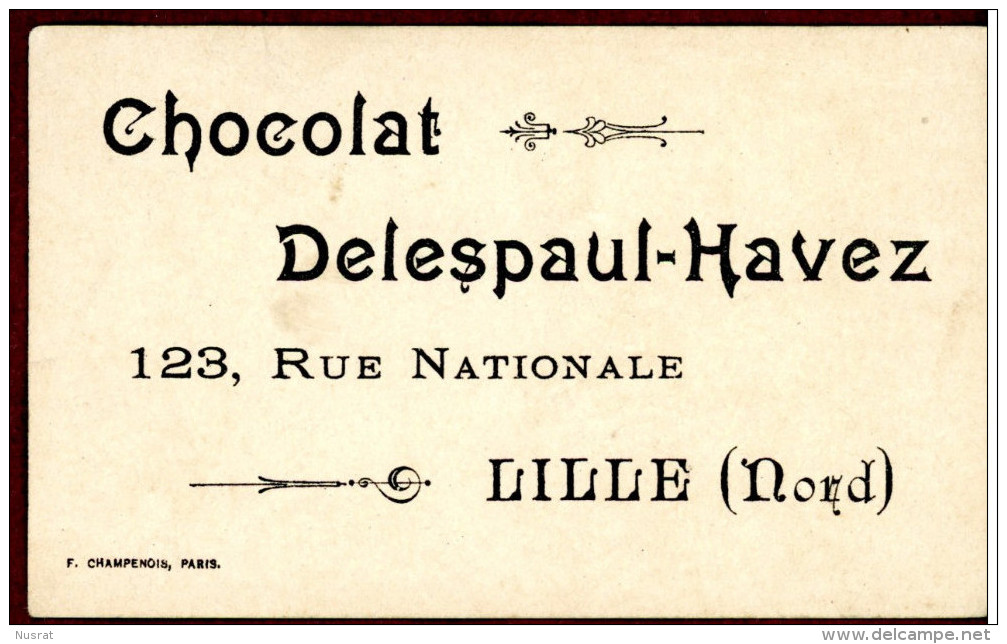 Chocolat Delespaul-Havez, Lille, Chromo Lith. Champenois TM36-38 Dessin à Colorier, Enfants, Pique-nique - Other & Unclassified