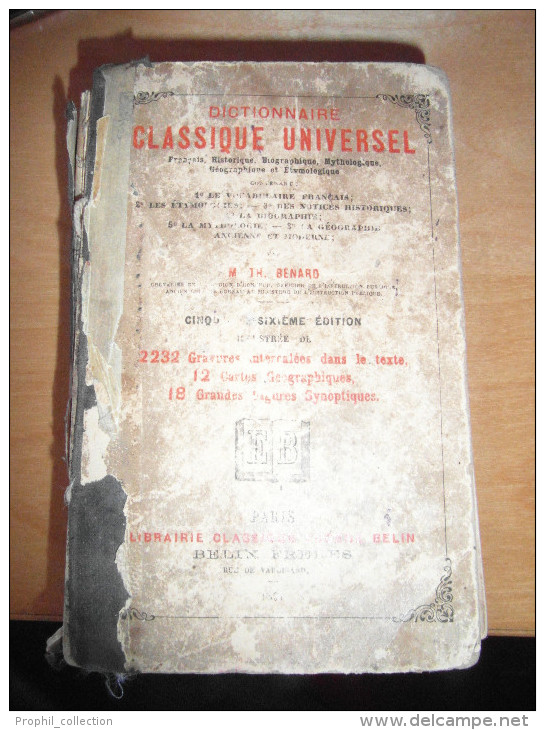 Dictionnaire Classique Universel De 1891 (livre Ancien Avec Illustrations) - Diccionarios