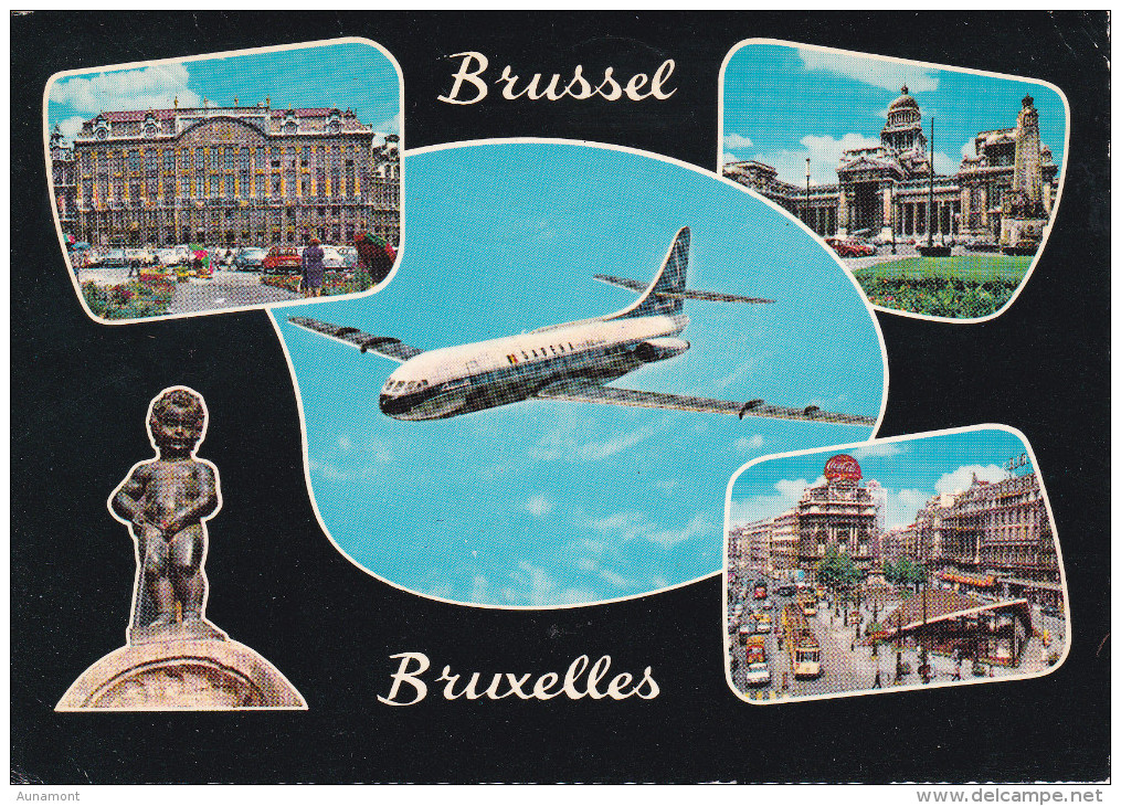 Belgica--Bruxelles--1979--Un Bonjour De Bruxelles-----Bruxelles-a, Freyming Merlebach, Francia - Brussel Nationale Luchthaven