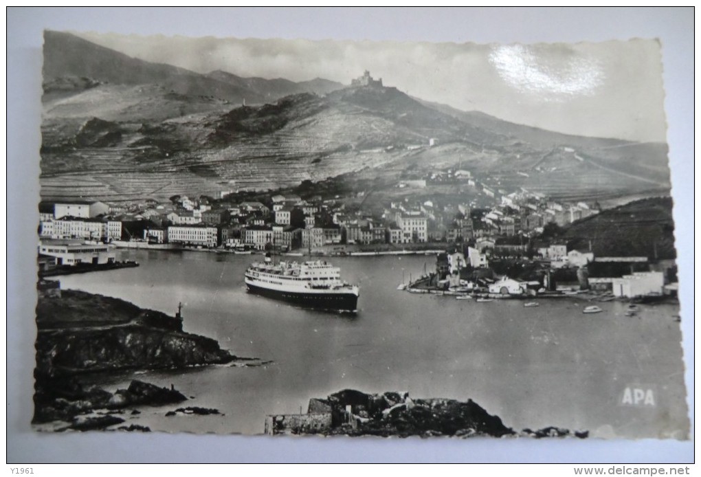 CPA 66 PORT VENDRES. Départ Du Courrier, Bateau. 1960. - Port Vendres