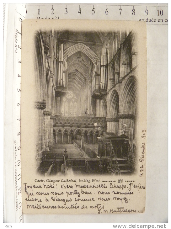 CPA ECOSSE - GLASGOW CATHEDRAL, Choir, Looking West - Other & Unclassified