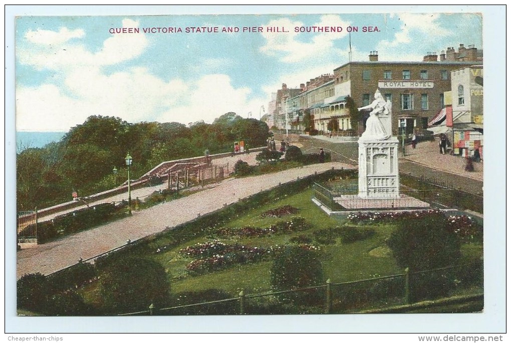 Southend-on-Sea - Queen Victoria Statue And Pier Hill - Southend, Westcliff & Leigh