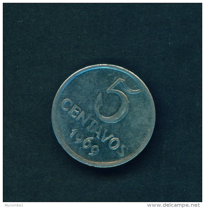 BRASIL  -  1969  5c  Circulated Coin - Brasil