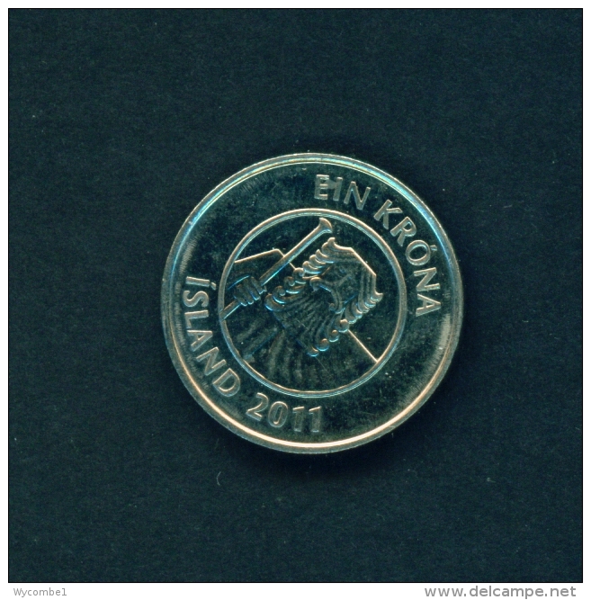 ICELAND  -  2011  1k  Circulated Coin - Island