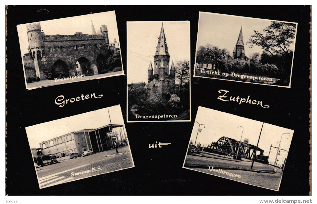 Nederland/Holland, Zutphen, Groeten Uit, 5-luik, 1958 - Zutphen