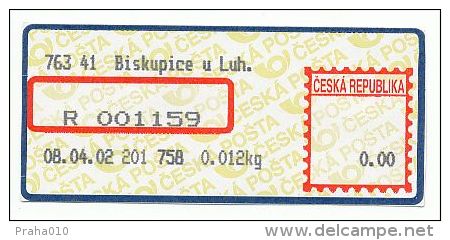 Czech Rep. / APOST (2002) 763 41 Biskupice U Luh. (A01717) - Other & Unclassified